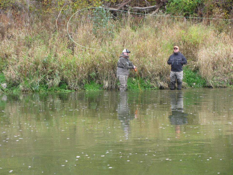 Scott casting a Hall Rod fly rod
