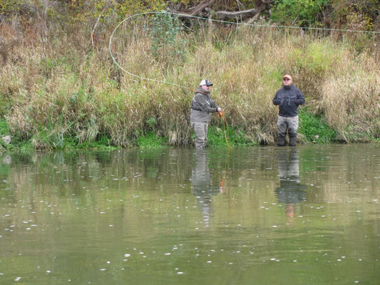 Scott casting a Hall Rod fly rod