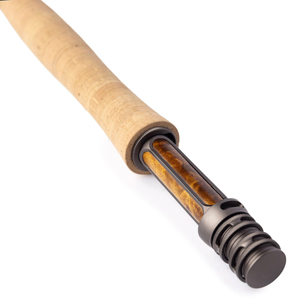 Grand butt section detail - reel seat and grip